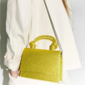 COPY - Rhinestone mini sparkly bag goldish